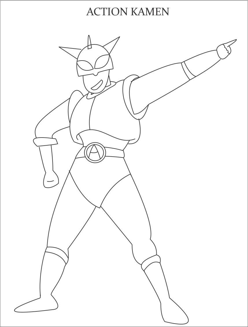 action heroes coloring pages - photo #5