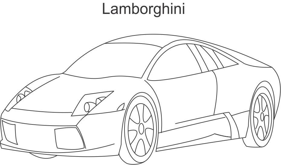 Coloring Page Super Car Nissan For Kids Cars Pages thumb