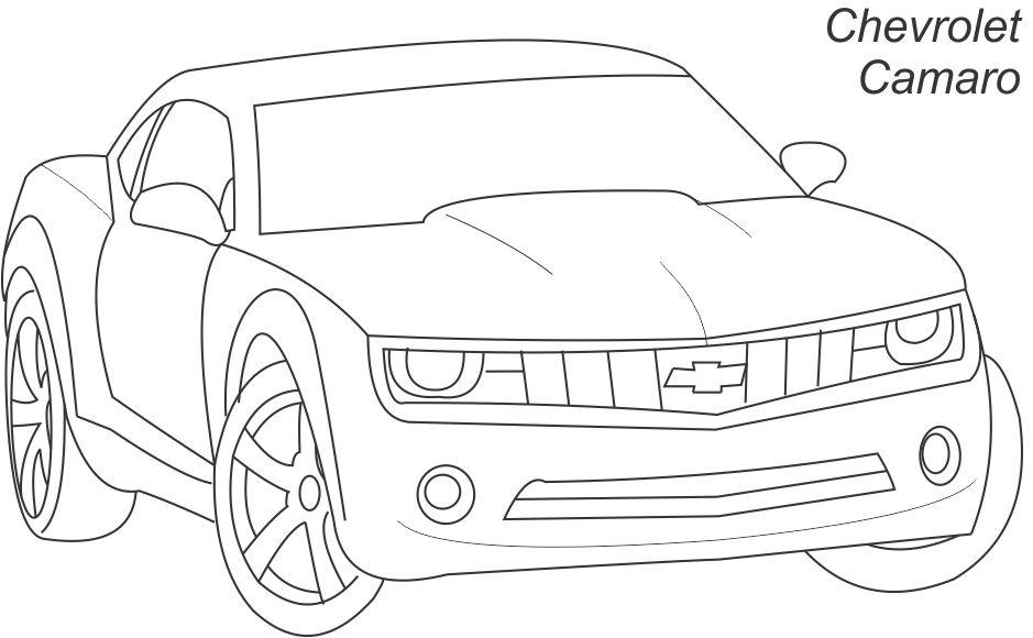 camaro coloring pages - photo #9