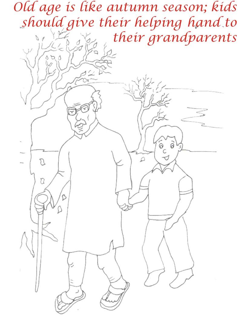 Autumn Season coloring printable page1 for kids