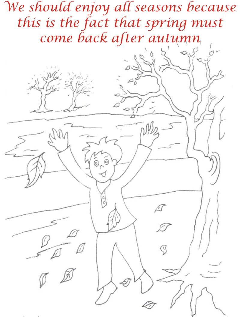 Autumn Season coloring printable page4 for kids