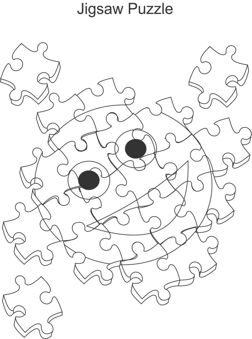 Puzzles For Kids Colouring Pages