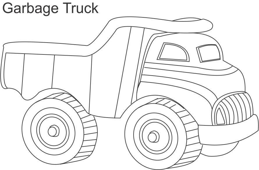 garbage truck coloring pages - photo #34