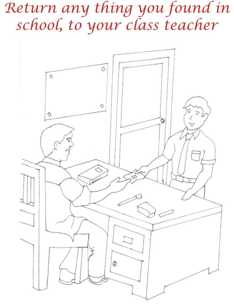 kids table manners coloring pages - photo #38