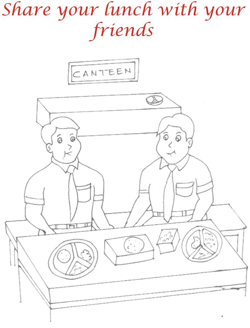 kids table manners coloring pages - photo #30