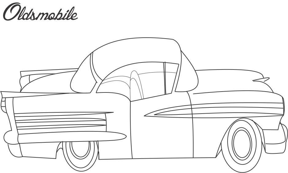 old classic car coloring pages - photo #22