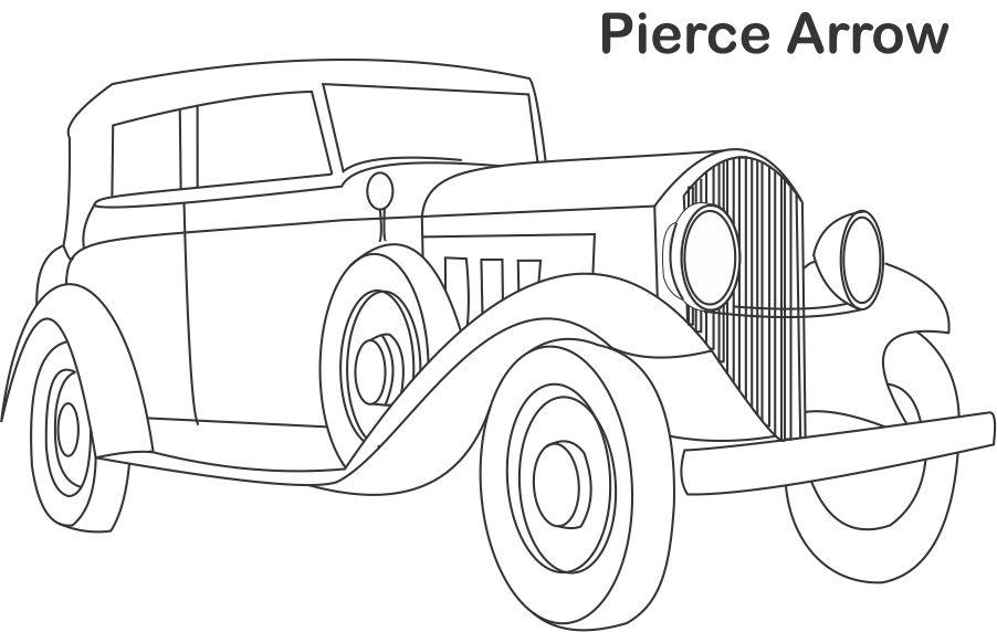 old classic car coloring pages - photo #29