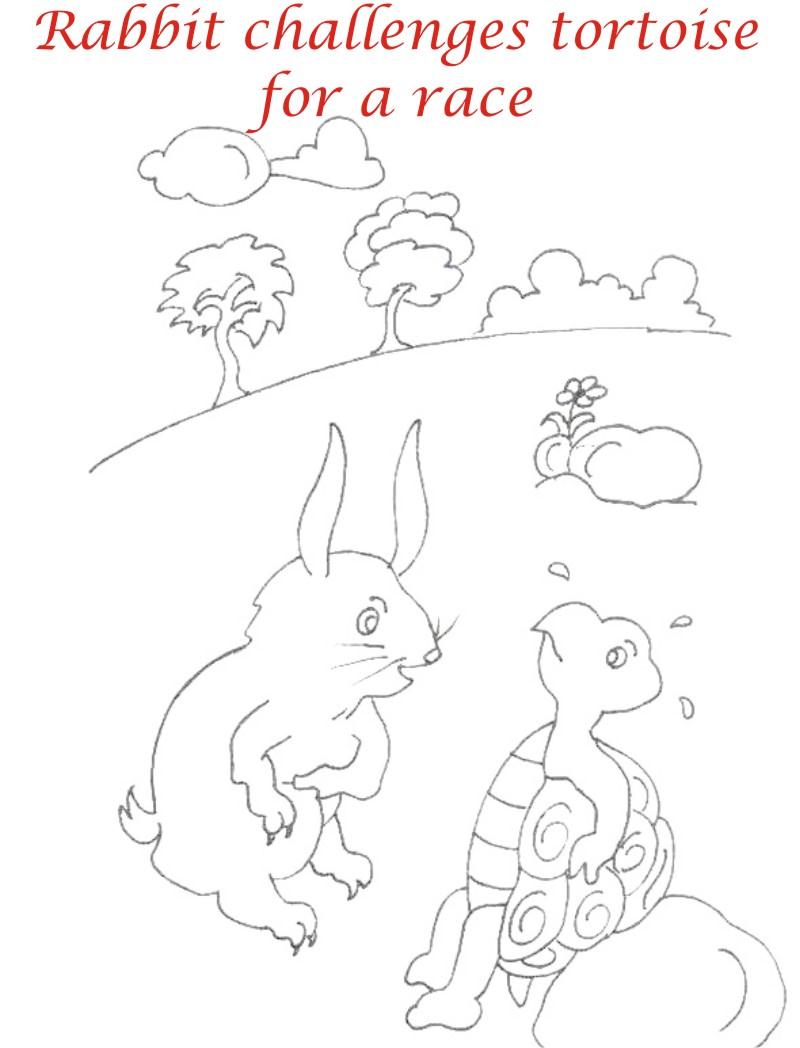 The Racing story coloring page for kids 5