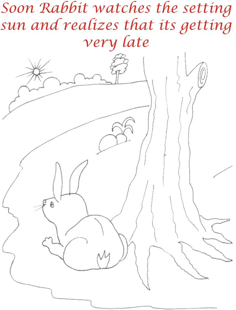 The Racing story coloring page for kids 19