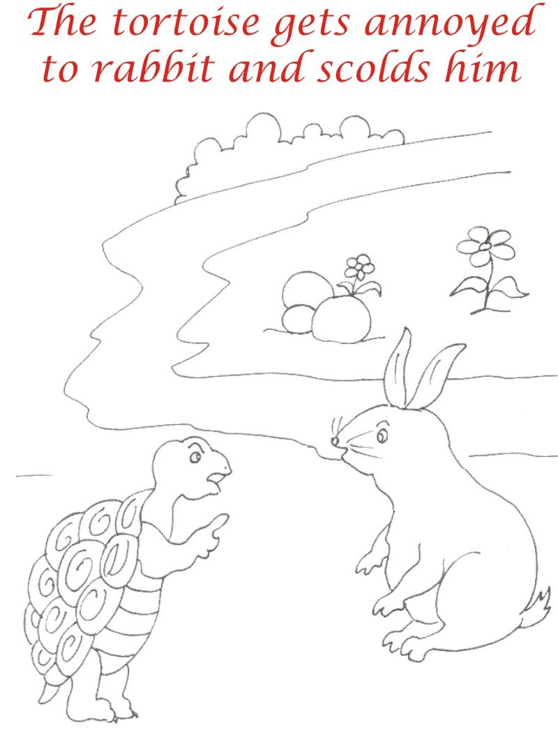 The Racing story coloring page for kids4
