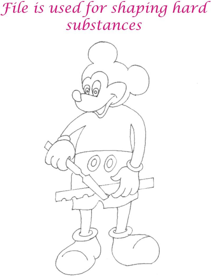 File coloring printable page for kids