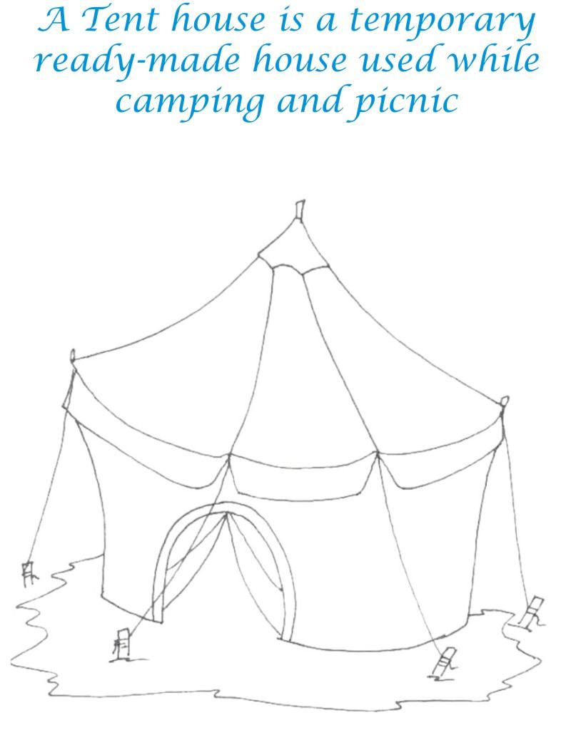 Sweet home coloring printable page for kids 11