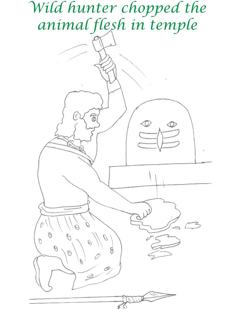 True devotee Story coloring page for kids 7