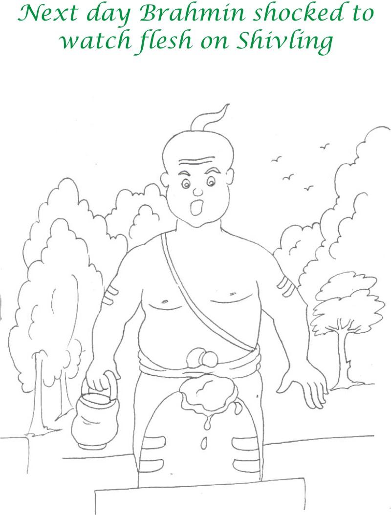 True devotee Story coloring page for kids 9