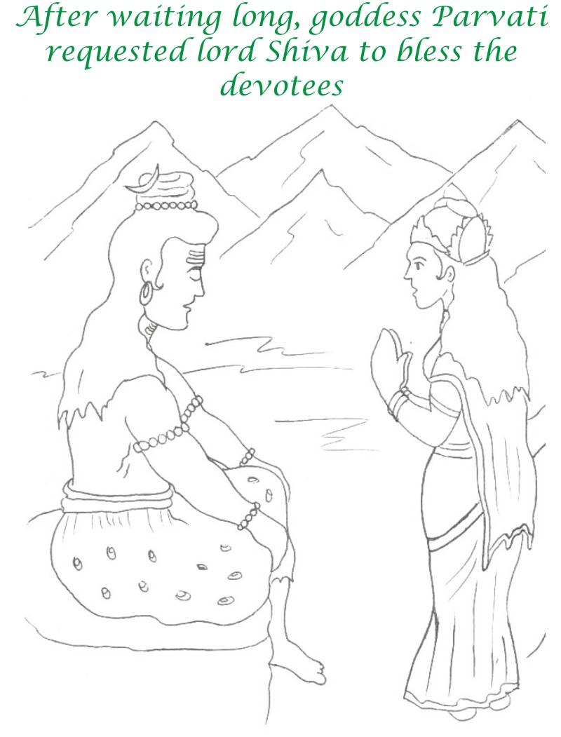 True devotee Story coloring page for kids 17
