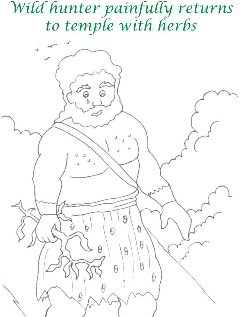 True devotee Story coloring page for kids 29