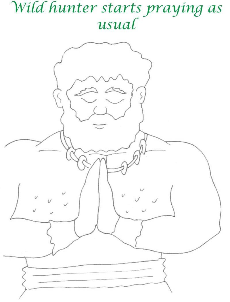 True devotee Story coloring page for kids 33