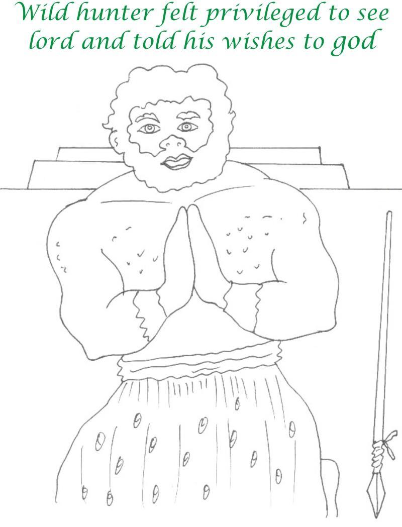 True devotee Story coloring page for kids 35