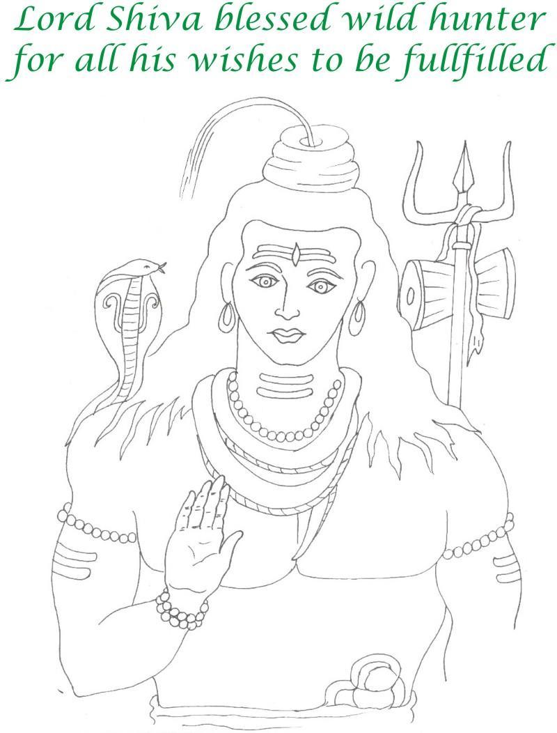 True devotee Story coloring page for kids 36