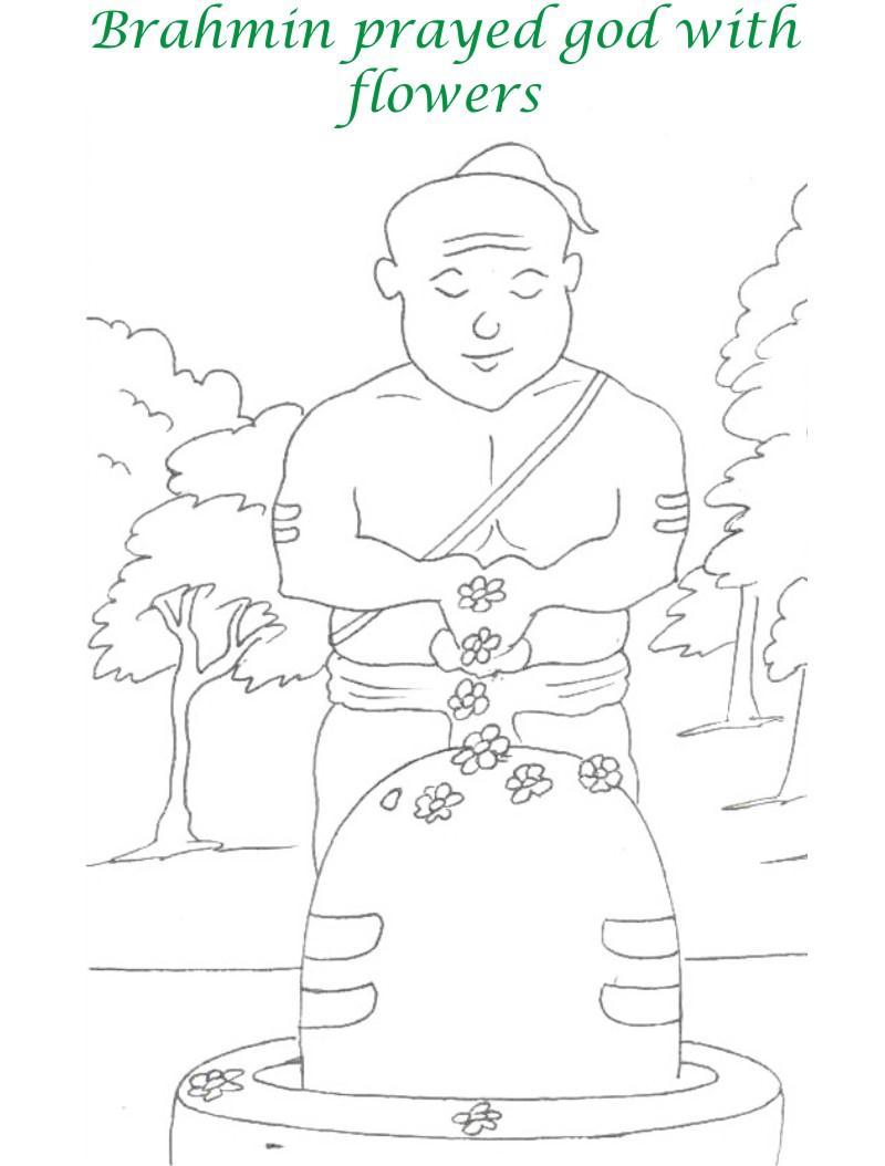 True devotee Story coloring page for kids 13