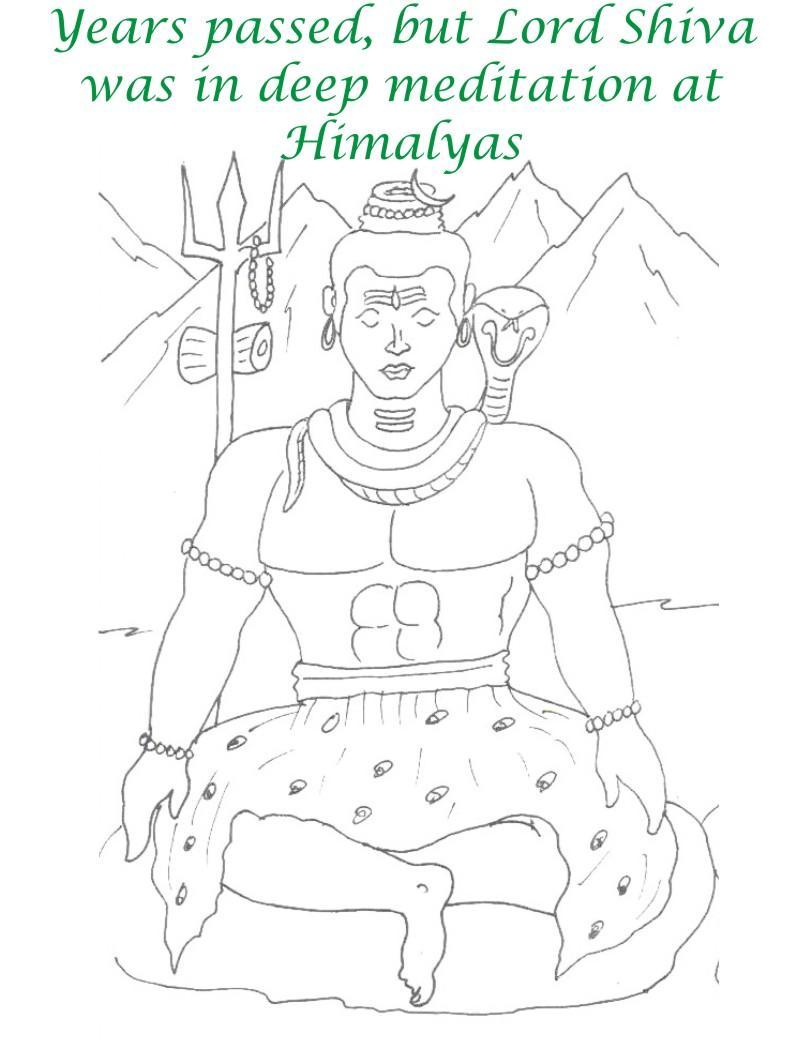 True devotee Story coloring page for kids 15