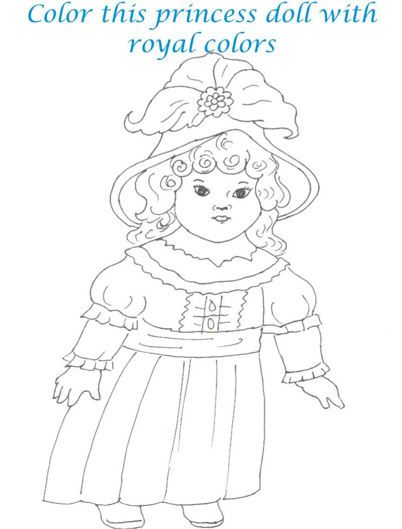 Dolls coloring printable page for kids 19