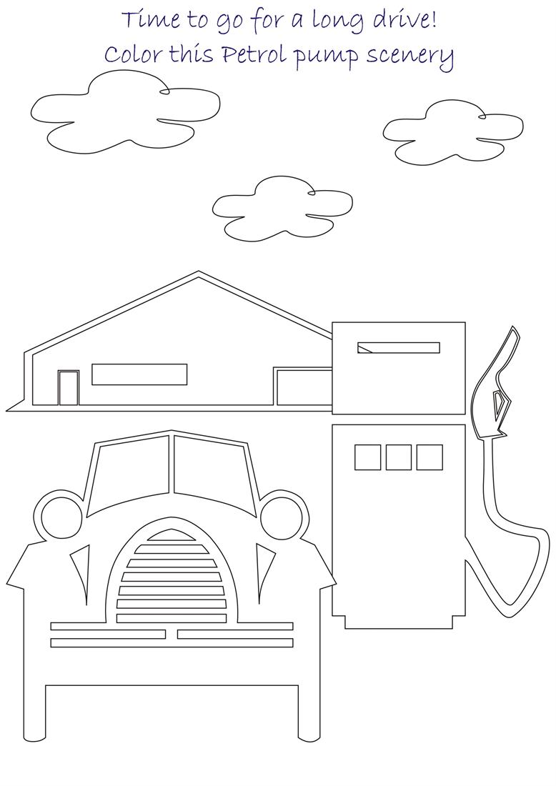 kids coloring pages scenery hill - photo #44