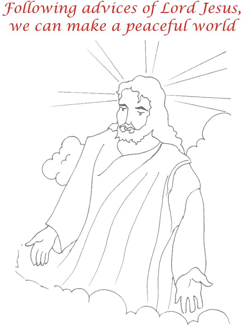 Good Friday coloring printable page for kids 13
