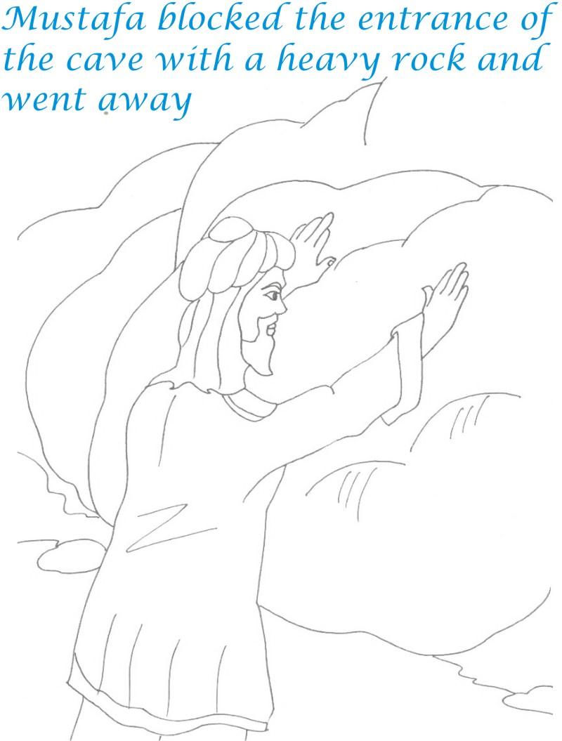 Alladin tales printable coloring page for kids 16