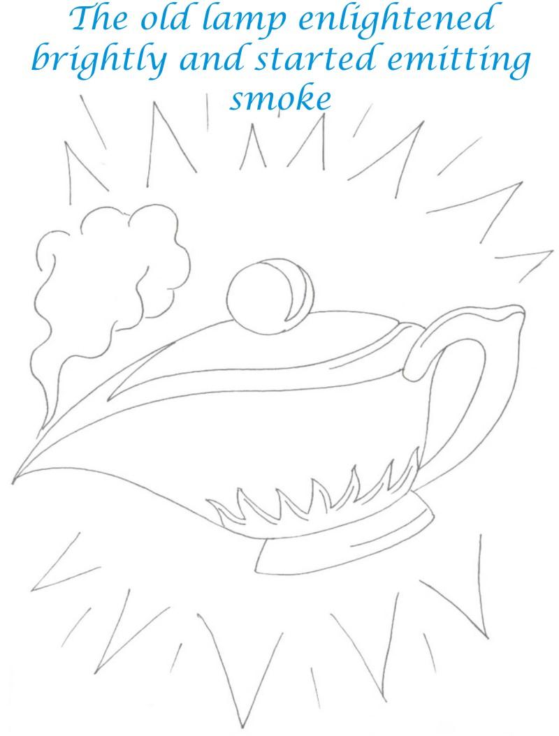 Alladin tales printable coloring page for kids 19