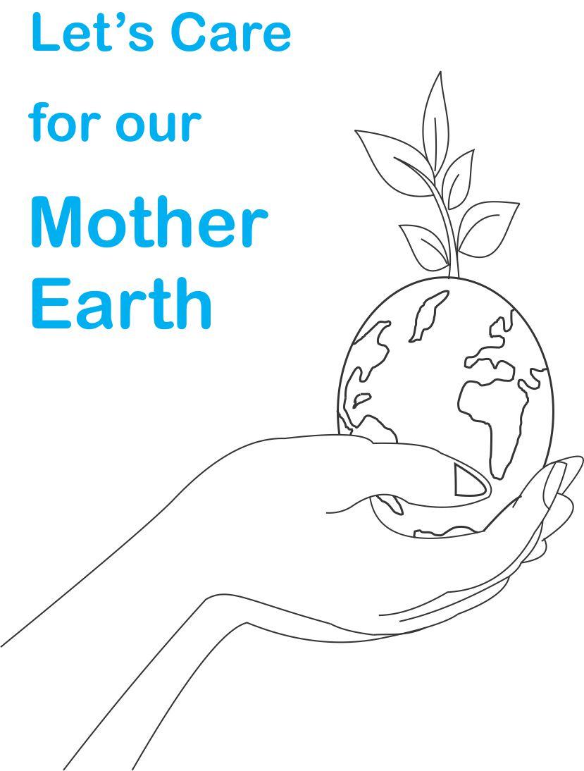 Earth Day Printable Coloring Page For Kids 2