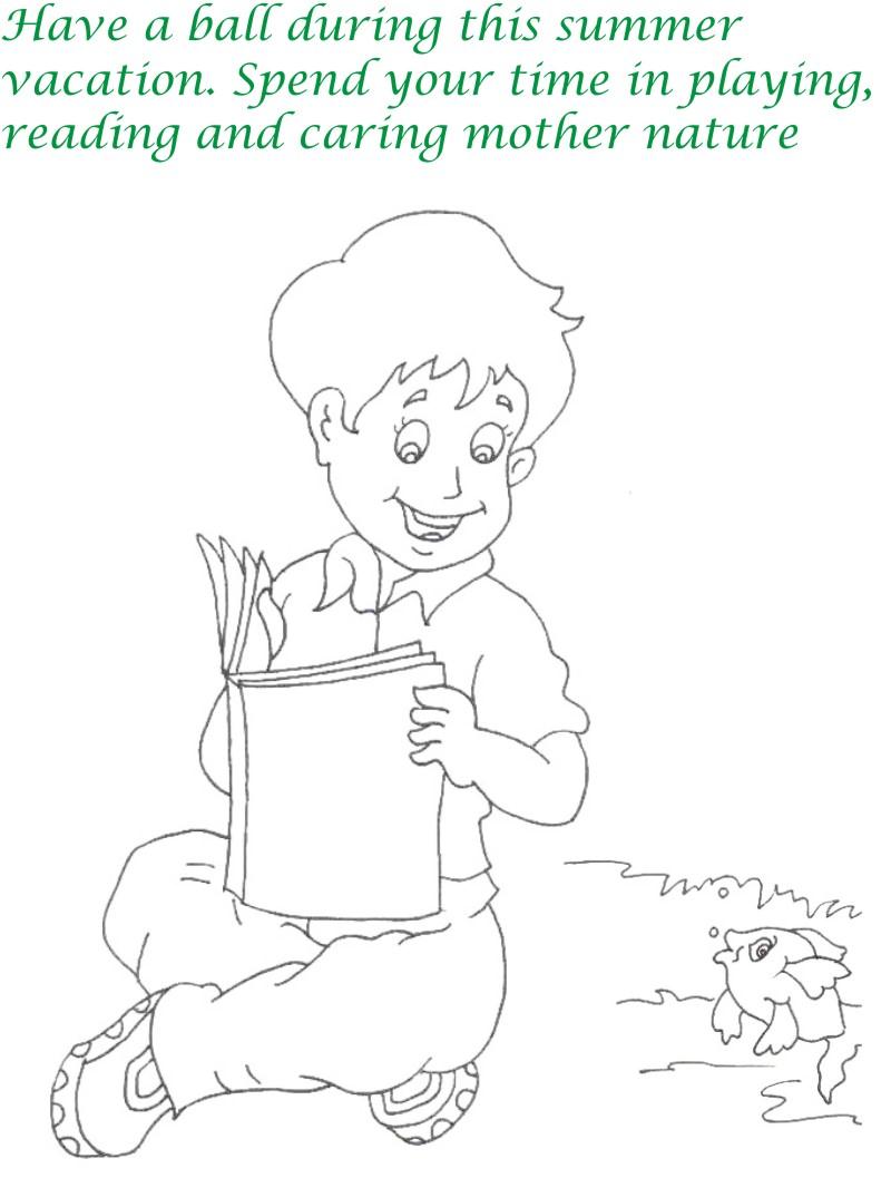Vacations days printable coloring pages for kids 1