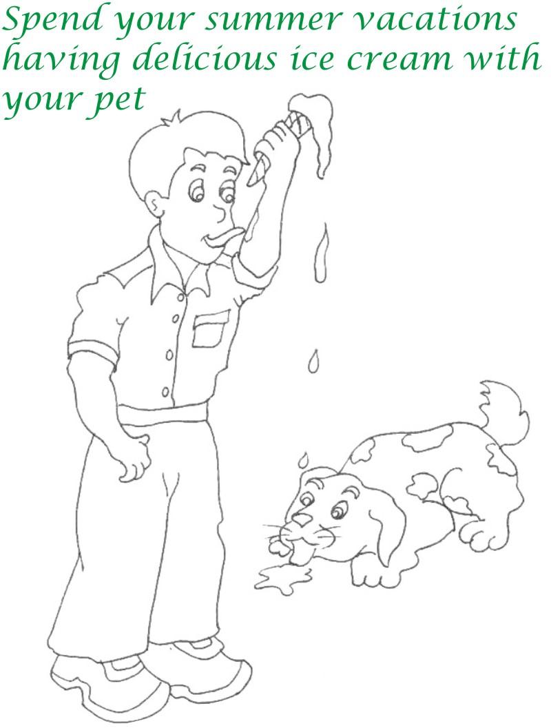 Vacations days printable coloring page for kids 12