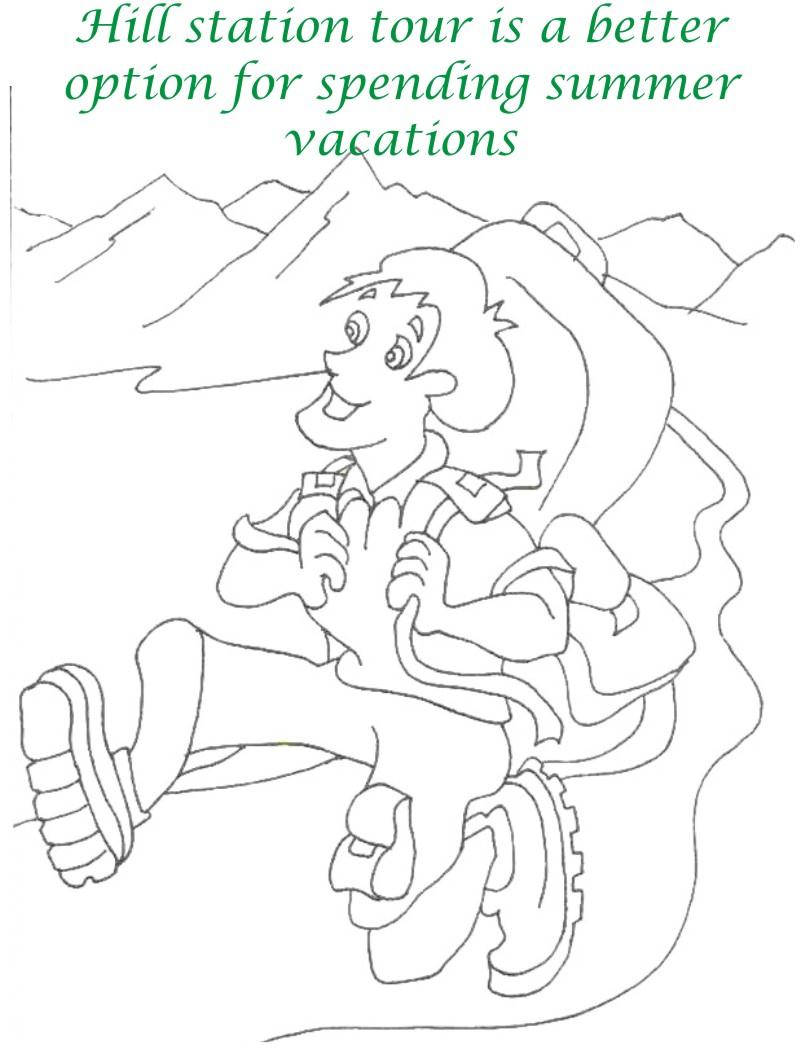 Vacations days printable coloring page for kids 14