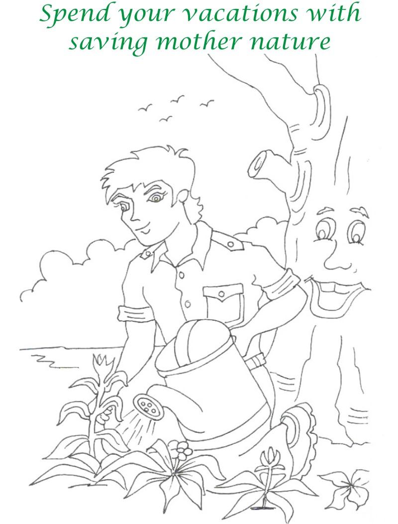 Vacations days printable coloring page for kids 20
