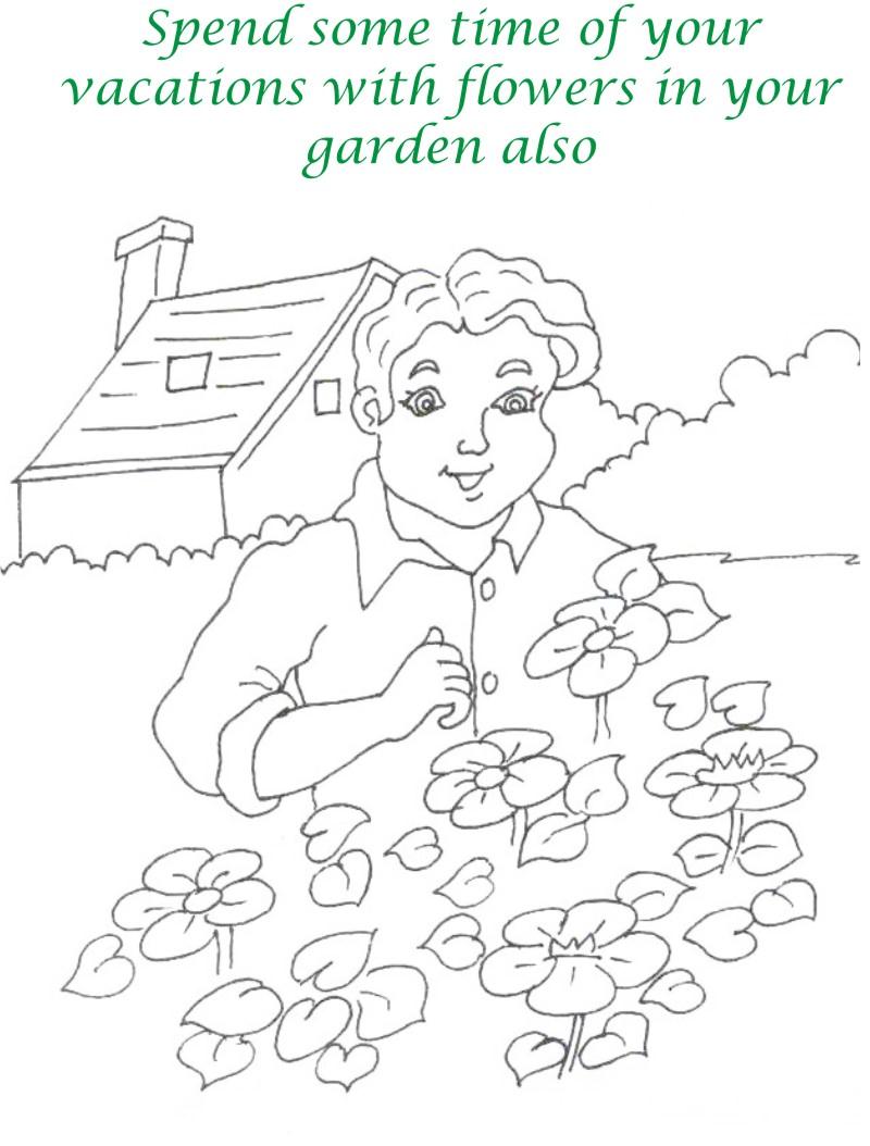 Vacations days printable coloring page for kids 22