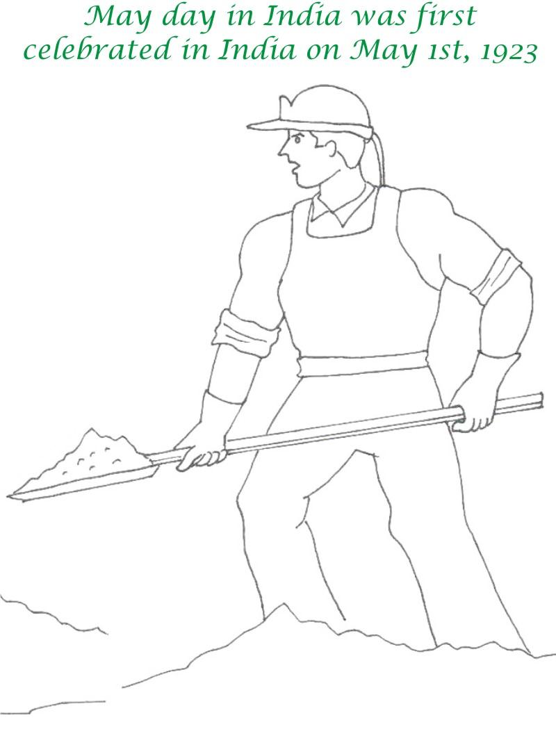 Labor Day printable coloring page for kids 9