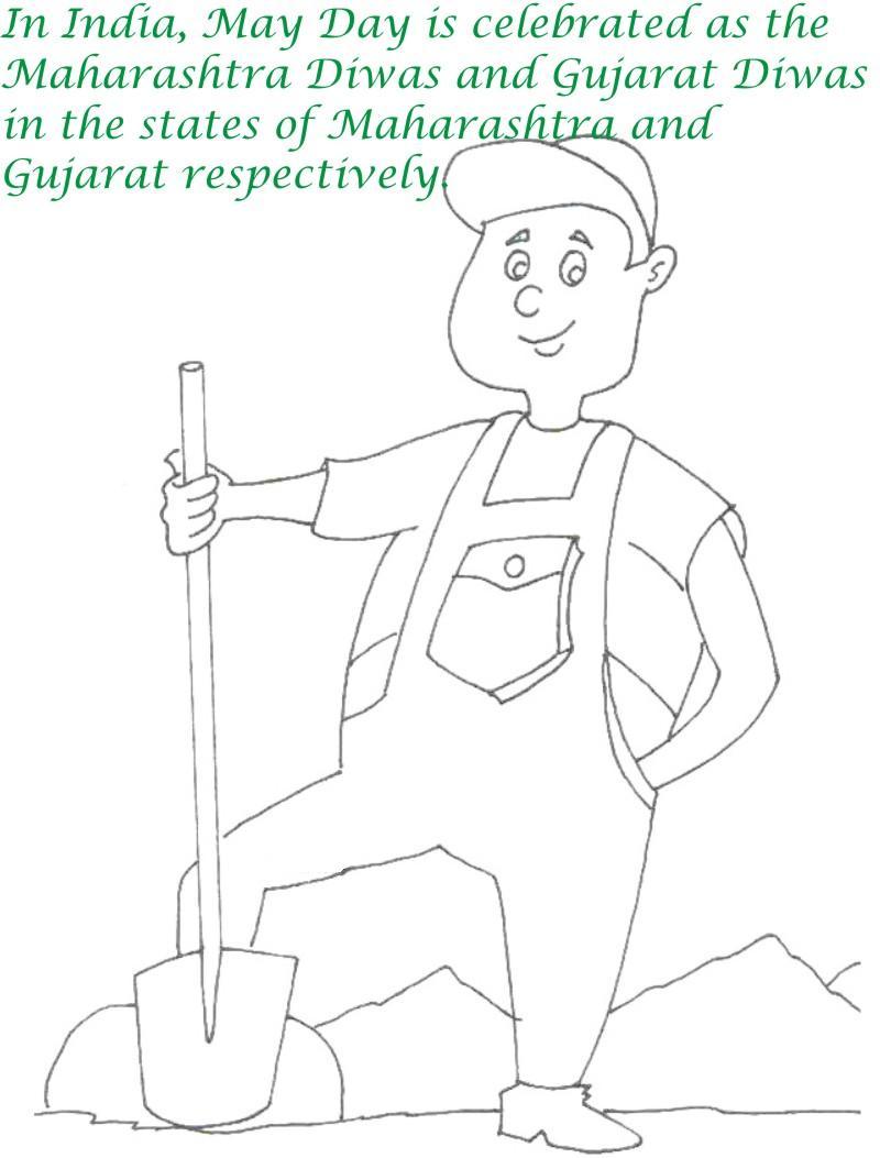 Labor Day printable coloring page for kids 16
