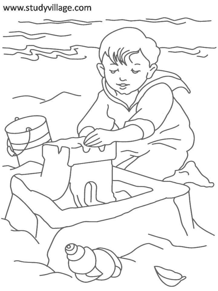 Summer Holidays coloring page for kids 21