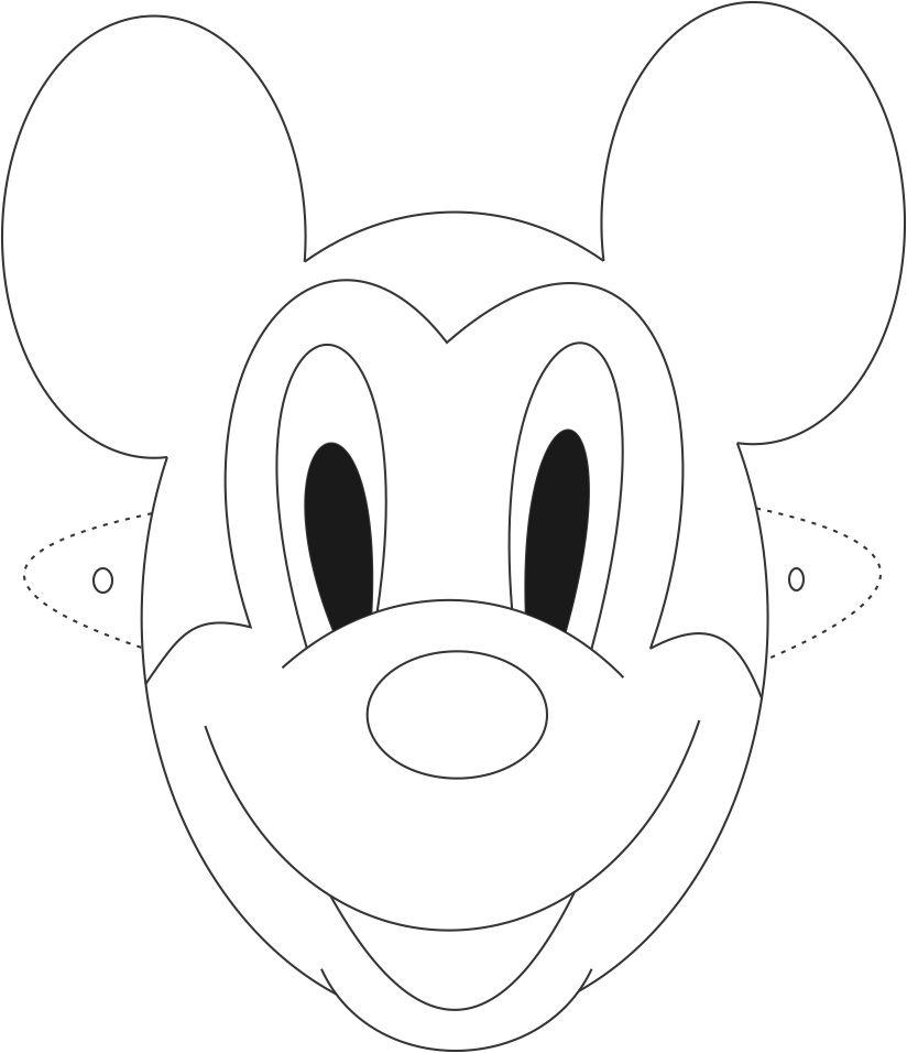 3386 Face mask Mickey mouse