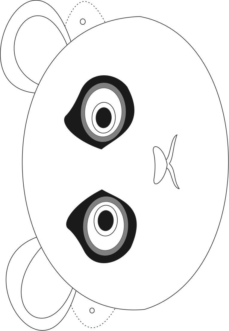 panda face coloring pages - photo #8