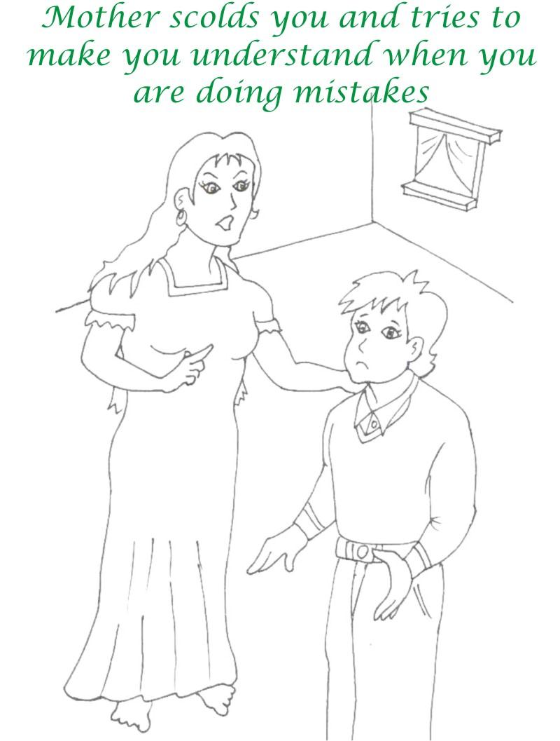Mothers day printable coloring page for kids 3