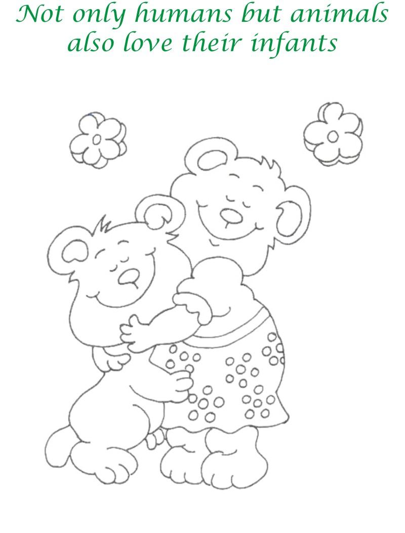 Mothers day printable coloring page for kids 4