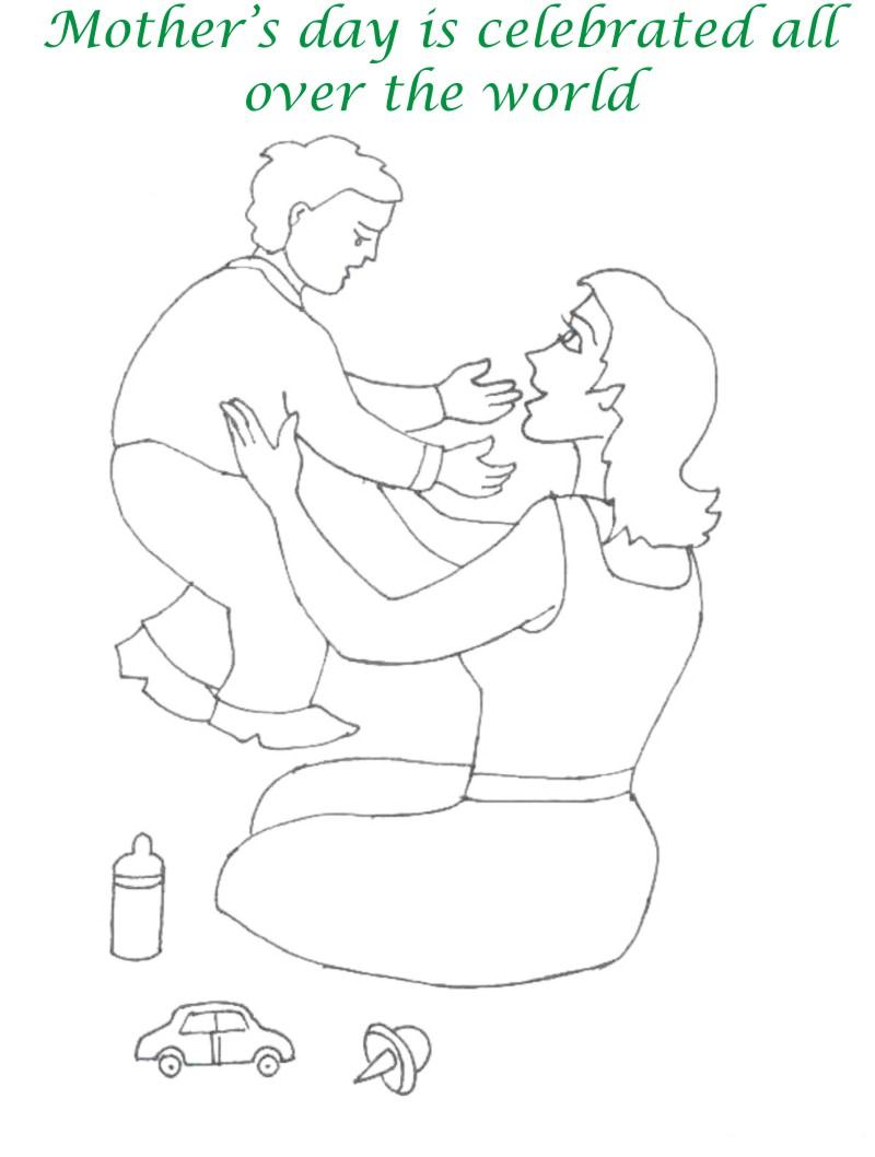 Mothers day printable coloring page for kids 5