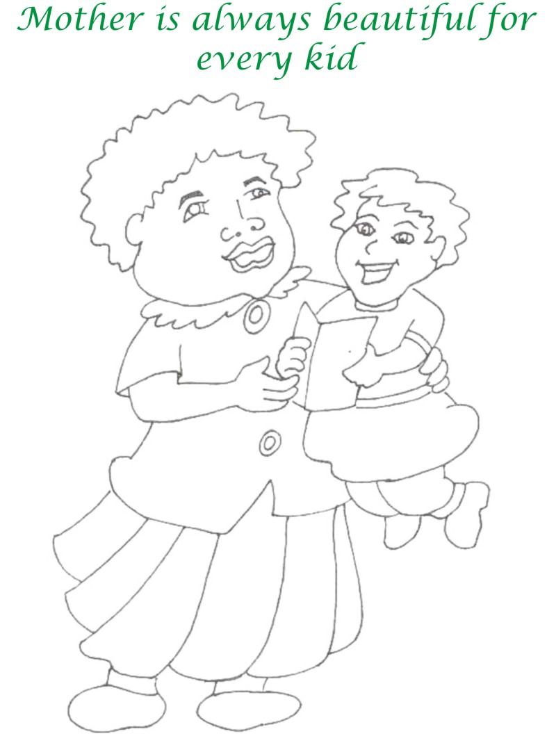 Mothers day printable coloring page for kids 7