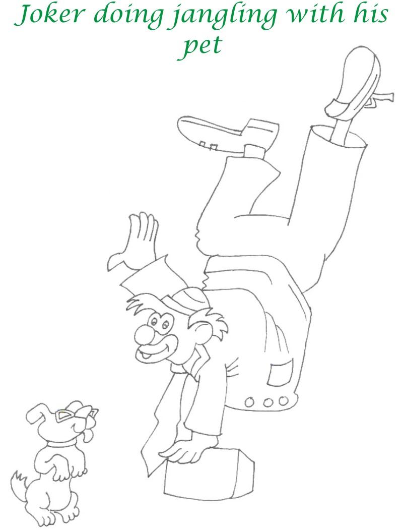 Circus printable coloring page for kids 10