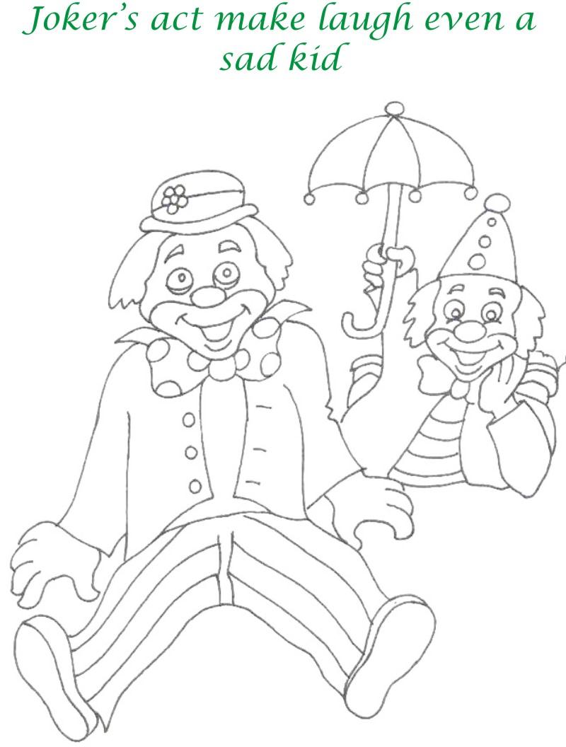Circus printable coloring page for kids 16