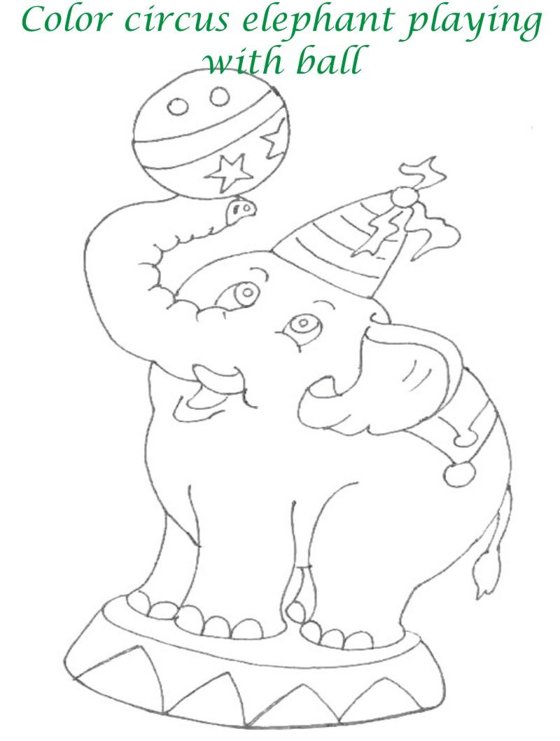 Circus printable coloring page for kids 15