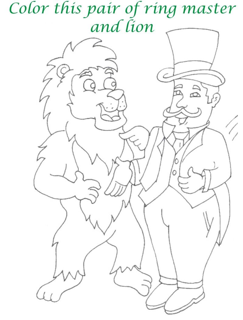 Circus printable coloring page for kids 17