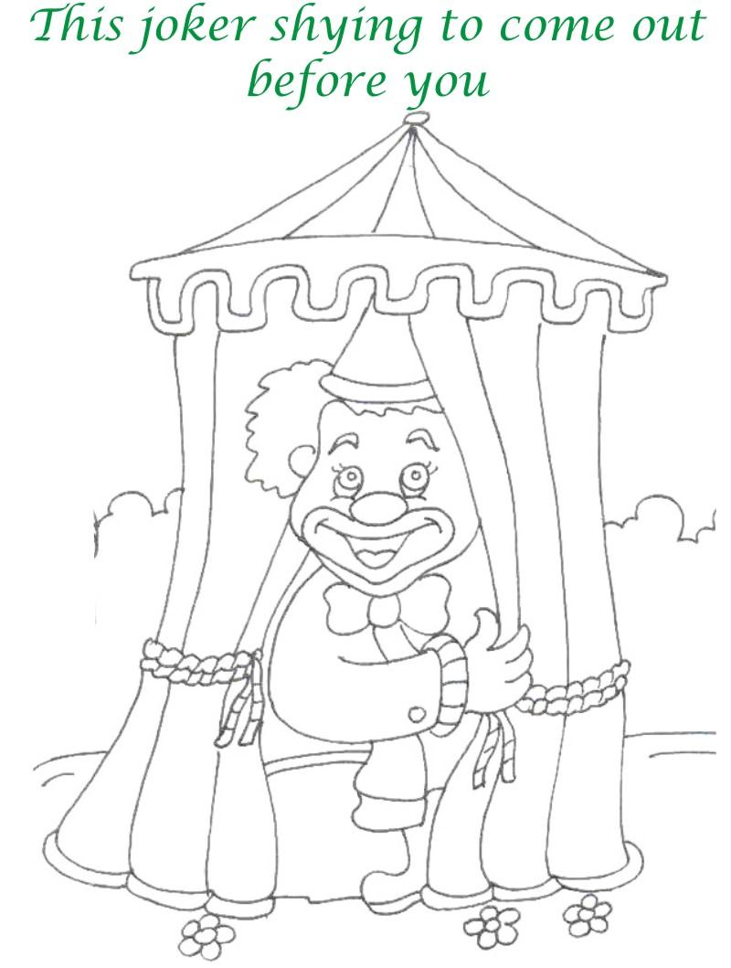 Circus printable coloring page for kids 18